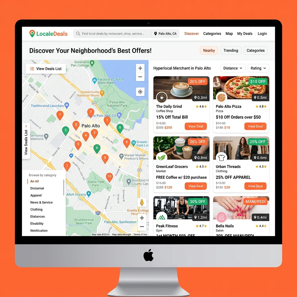 Zavvi Deals platform — local deals and discount offers marketplace